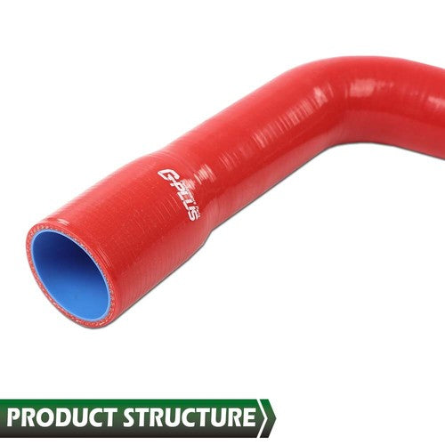 Solid Spare Fit For 72-81 Jeep AMC CJ5 CJ6 J10 J20 Wagoneer 304 360 V8 Red Radiator Hose Kit