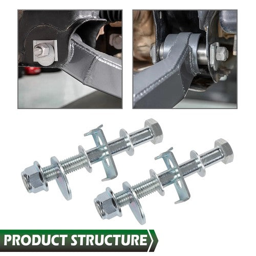 Solid Spare Fit For 04-08 21-23 Ford F150 Front Adjustable Alignment Camber Caster Cam Bolts
