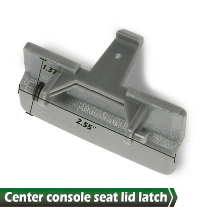 Solid Spare Fit For 10-18 Ford F-150 F150 Pickup Center Console Jump Seat Lid Latch Gray