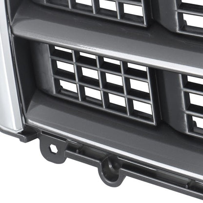 Solid Spare Plastic Front Bumper Upper Grille Gray New Fit For Cadillac ATS 2013-2014