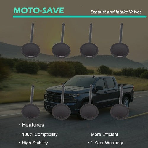 Solid Spare Engine Intake Valves Fit for GM Chevy Equinox GMC Terrain Buick Regal *8