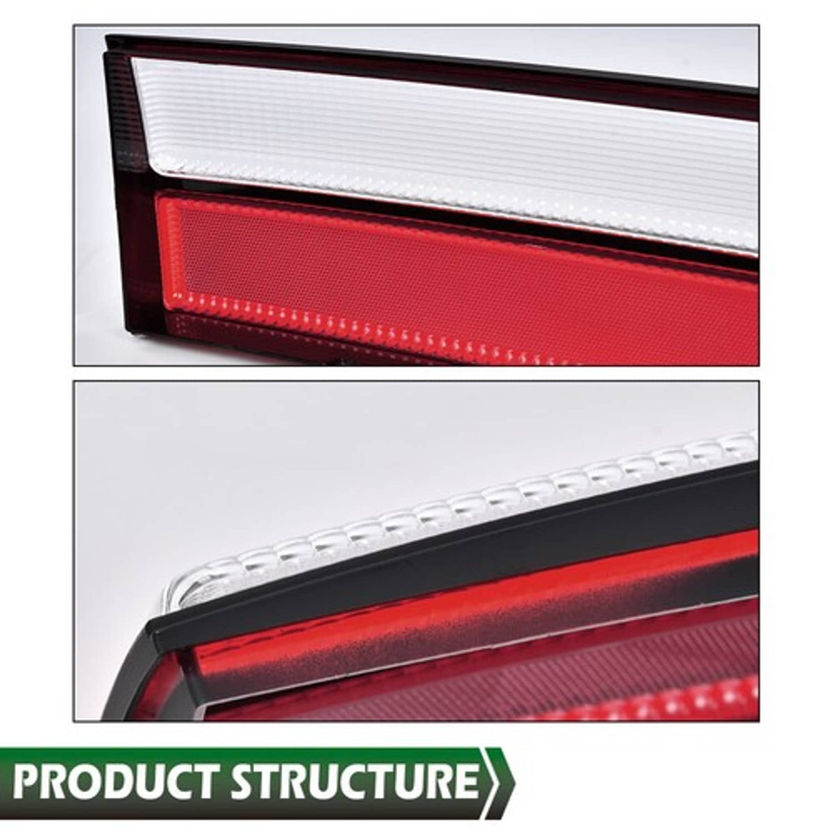 Solid Spare Rear Tail Light Brake Lamp Lens Fit For 1987-1993 Ford Mustang Left Side