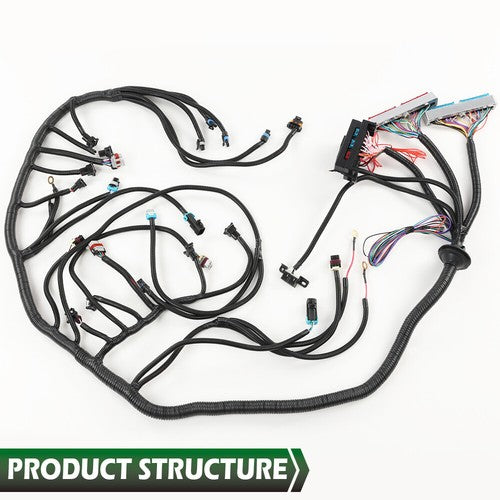 Solid Spare Fit For DBC LS1 97-06 T56 Or Non-Electric Trans Standalone Wiring Harness