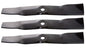 Solid Spare 3 Pack Oregon 190-348 Mower Blades for John Deere M145476 M127500 M127653 48"