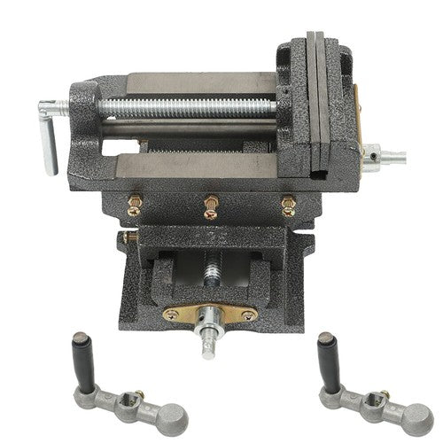 Solid Spare 5 Inch Cross Press Vise Slide Vice For Duty Sliding Drill Shop Grip Tools Heavy