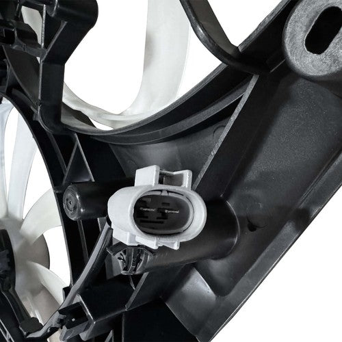 Fit 2012-2017 Toyota Camry Dual Radiator and Cooling Condenser Fan w/Kettle