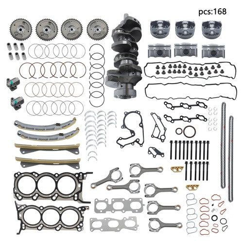 Solid Spare Fit For 2010-15 2016 HYUNDAI Santa KIA Sorento 3.3L Engine Rebuild Overhaul Kit