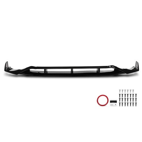 Solid Spare Fit For 19-23 BMW X5 G05 M Sport GT Style Front Bumper Lip Splitter Glossy Black