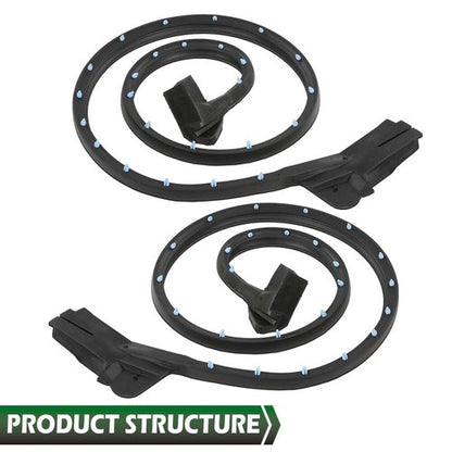 Solid Spare New Weather Strip Seal Full Weatherstrip Kit Fit For 84-89 Corvette C4 Coupe