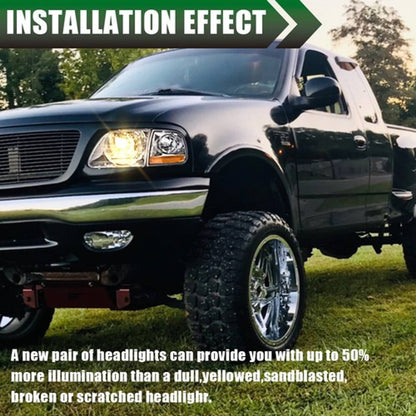 Solid Spare Pair Headlights & Parking Corner Lights Fit For 97-03 Ford F150/99-02 Expedition