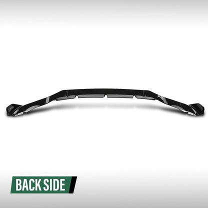 Solid Spare Fit For 19-23 BMW X5 G05 M Sport GT Style Front Bumper Lip Splitter Glossy Black