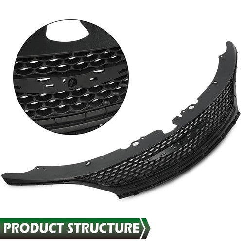 Solid Spare Fit For 2015 2016 2017 Chrysler 200 Front Bumper Upper Grille Grill 68103934AC