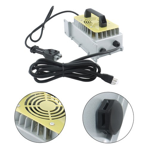 Solid Spare 36V 18A Waterproof Battery Charger With SB-50 Style Plug Fit For EZGO Golf Cart