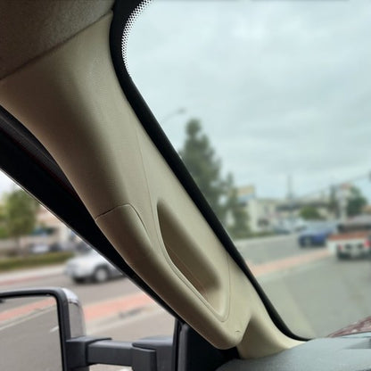 Solid Spare Driver A Pillar Handle Adobe Tan For 2011-2016 Ford F-250 F-350 F-450 Super Duty