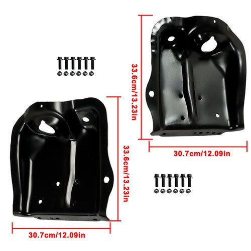 Solid Spare Front Coil Spring Tower Shock Mount Right & Left Set For Ford F-150 Pickup 80-96