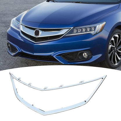 Front Chrome Grille Grill Trim Frame For 2016-2018 Acura ILX Base 71122TX6A51