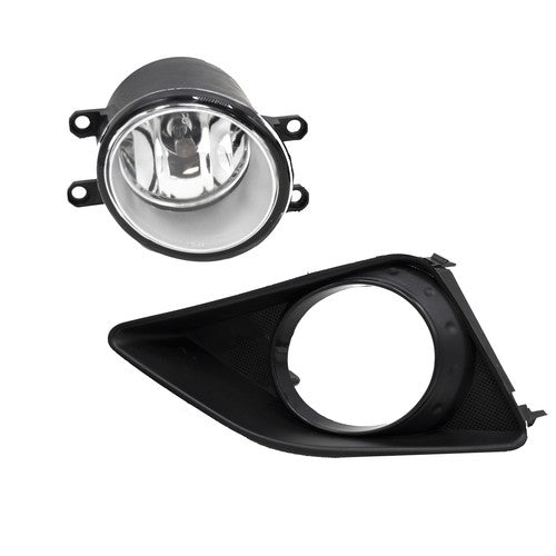 For 2009-2010 Toyota Corolla Pair Clear Bumper Driving Fog Lights Lamps w/Switch