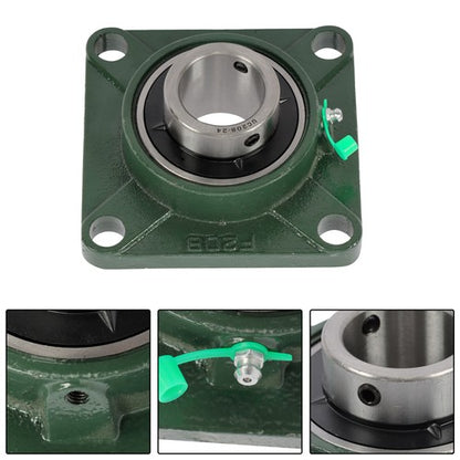 Solid Spare 6 Pcs UCF 208-24 Pillow Block Flange Mounted Bearing 1-1/2" Bore 4 Bolt