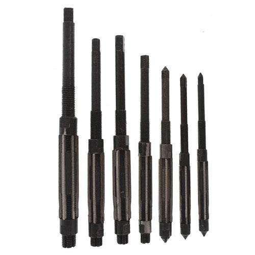 Solid Spare 7Pcs/Set Adjustable Hand Reamers, HV to H3,1/4" to 15/32" High Speed Steel