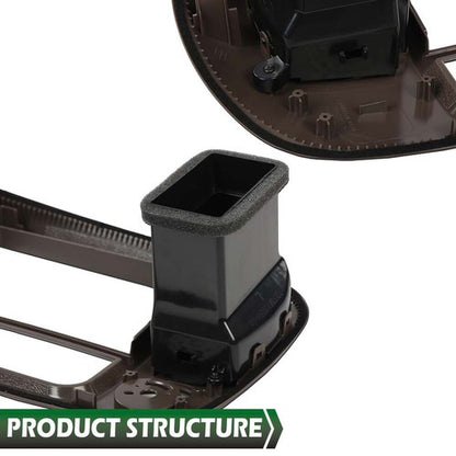 Solid Spare Fit For 97-03 Ford F150 Expedition Radio Climate Trim Bezel Dash Panel Brown