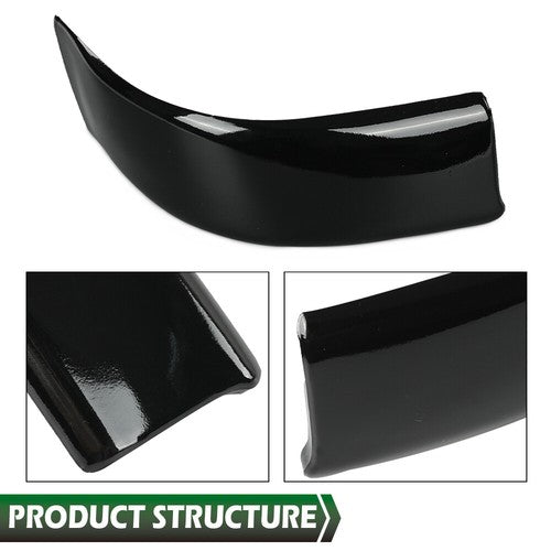 Solid Spare Fit For 99-07 Ford F-250 F-350 F-450 Super Duty Cab Corner Molding Gloss Black