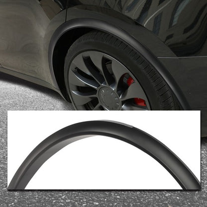 Solid Spare Fit For 21-24 Tesla Model Y Front+Rear Wide Body Wheel Molding Fender Flares