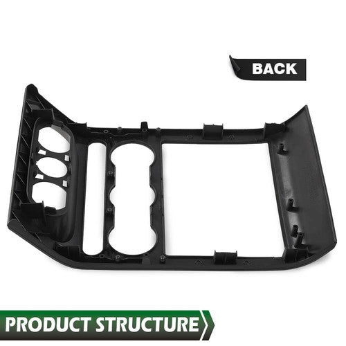Solid Spare Fit For 2004-2008 Ford F-150 Center Dash Panel Radio Stereo Control Bezel Black