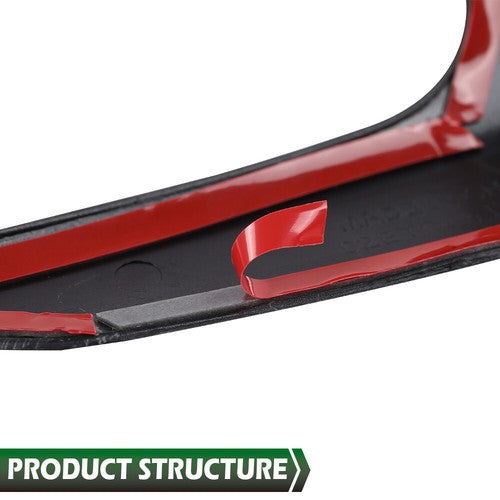 Solid Spare Carbon Look Interior Door Handle Molding Cover Trims For 2014-2019 Corvette C7