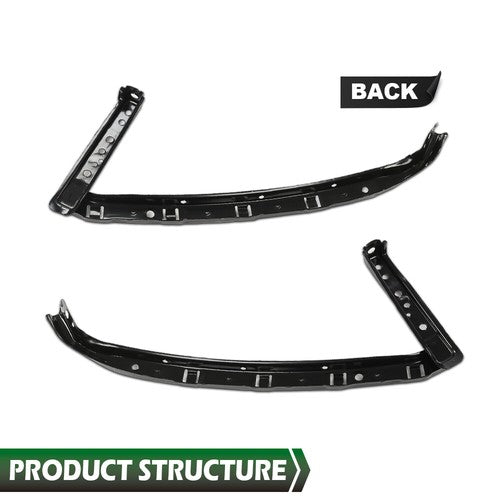 Solid Spare Bumper Brackets Fit For 2006-2011 Honda Civic Sedan Front Left+Right Side