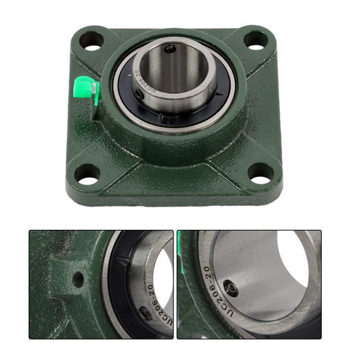 Solid Spare 10× UCF206-20 Self-Aligning 1-1/4" Bore Pillow Block Flange Bearing 4 Bolt