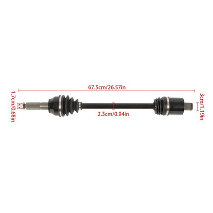 Solid Spare Rear Left/Right CV Axle Drive Shaft For Polaris Crew 800 4X4 4X4 EFI 10-14