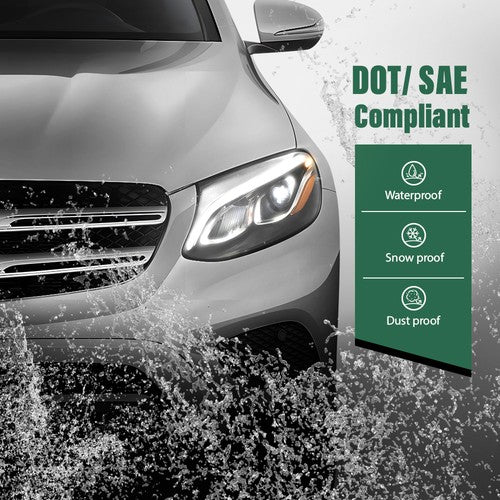 Solid Spare LED Headlight Left & Right w/o AFS Fit For 2016-2019 Mercedes Benz GLC-Class