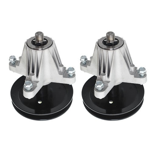 Solid Spare 2 Spindle Assembly W/Pulley Bolt For Troy Bilt Tb42 Pony Bronco Tb42 7-Speed New