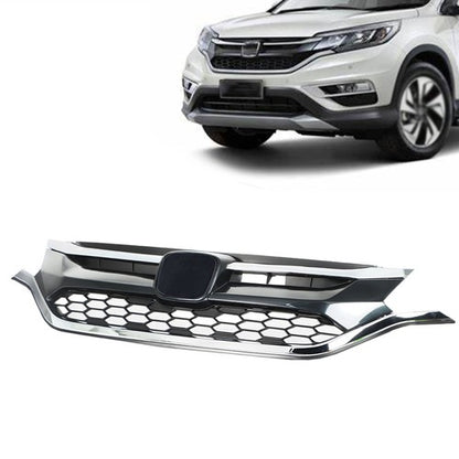 Solid Spare Front Bumper Cover Upper Trim + Lower Grille Replacement For Honda CRV 2015 2016