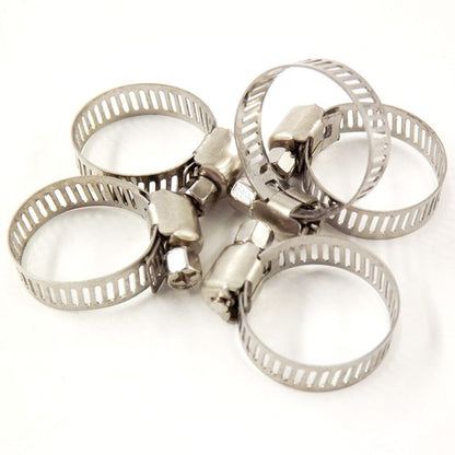 Solid Spare 50PCS Adjustable 3/8"-1/2" Stainless Steel Drive Hose Clamps Fuel Line Worm Clip