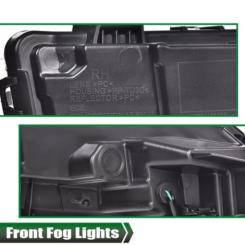 Solid Spare Fit For 2016-2018 Chevrolet Malibu XL LED DRL Daytime Running Lamp Fog Lights