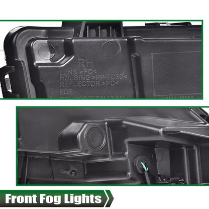 Solid Spare Fit For 2016-2018 Chevrolet Malibu XL LED DRL Daytime Running Lamp Fog Lights