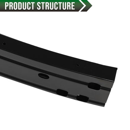 Solid Spare NI1006244 Fit For 2014-2019 Nissan Rogue Front Bumper Reinforcement Steel Black