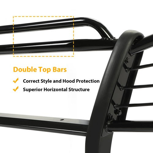Solid Spare Fits 2003-2017 Ford Expedition Front Bumper Bar Grill Guard Brush Black Push