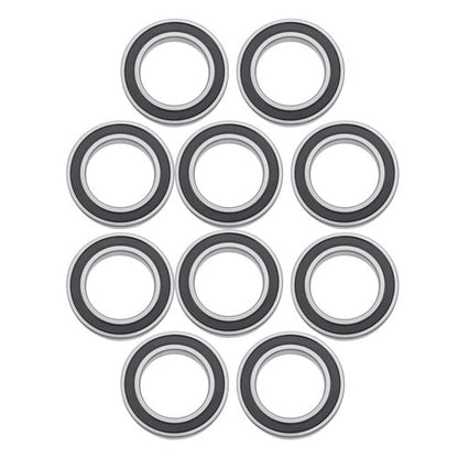 Solid Spare 6010-2RS Deep Groove Ball Bearings 10Pcs 50mm Inner Dia 80mm OD 16mm Bore Sealed