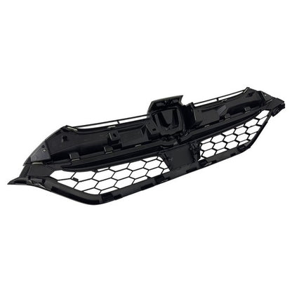 For 2017 2018 2019 Honda CRV CR-V Front Glossy Black Grille JDM Style Grill