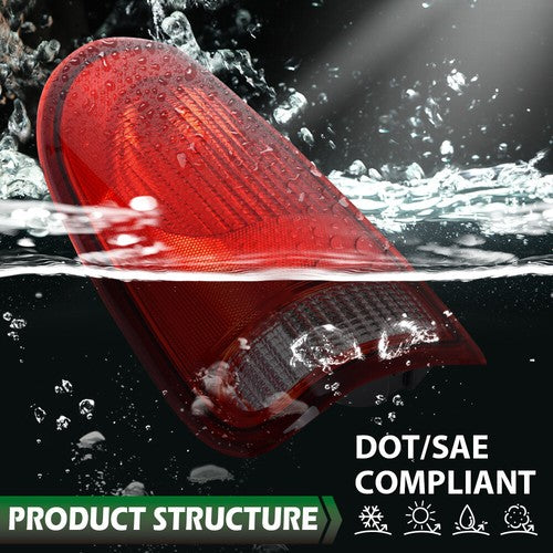 Solid Spare Fit For 1997-2003 Ford F-150 99-07 F-250 Super Duty Tail Light Lamp Driver Side