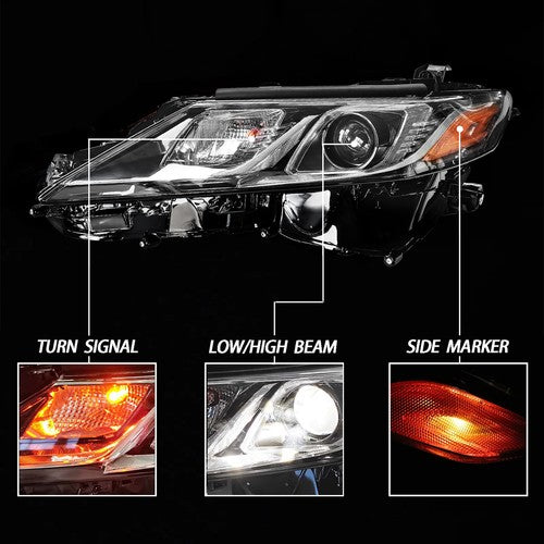 Headlight RH W/Bulb For 2018-2024 Toyota Camry SE LE Passenger Side 8111006C40