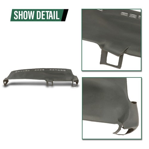 Solid Spare Fit For 99-06 Silverado Sierra TPE Dash Board Cover Dashboard Overlay Gray