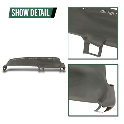 Solid Spare Fit For 99-06 Silverado Sierra TPE Dash Board Cover Dashboard Overlay Gray