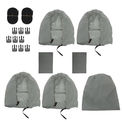 Solid Spare Fits 26'-29' Motorhome W/2 Assist Poles Easy Setup 5th Wheel RV Covers Windproof