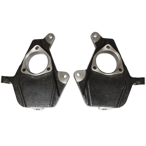 Solid Spare Black 2" Drop Lowering Spindles For Chevy GMC Silverado Sierra 1500 1999-2006