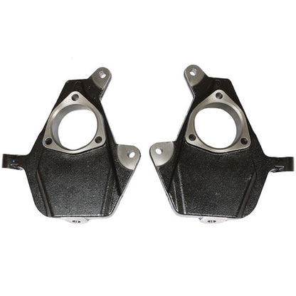Solid Spare Black 2" Drop Lowering Spindles For Chevy GMC Silverado Sierra 1500 1999-2006