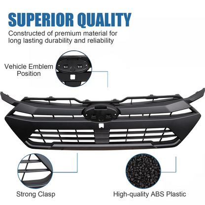 Front Bumper Upper Grille Matte Black Replacement For 2024 2025 Subaru Crosstrek