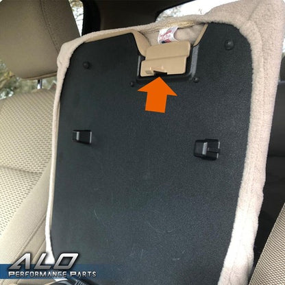 Solid Spare Fit For 2010-2018 Ford F-150 F150 Center Console Jump Seat Lid Latch Black